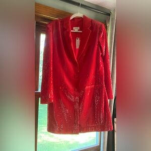 Sequined Mini Blazer Dress